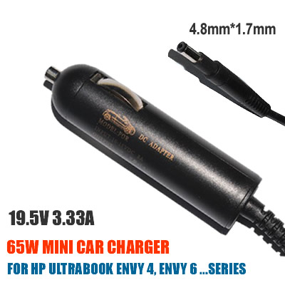 65W 19.5V 3.33A Car charger for HP Notebooks