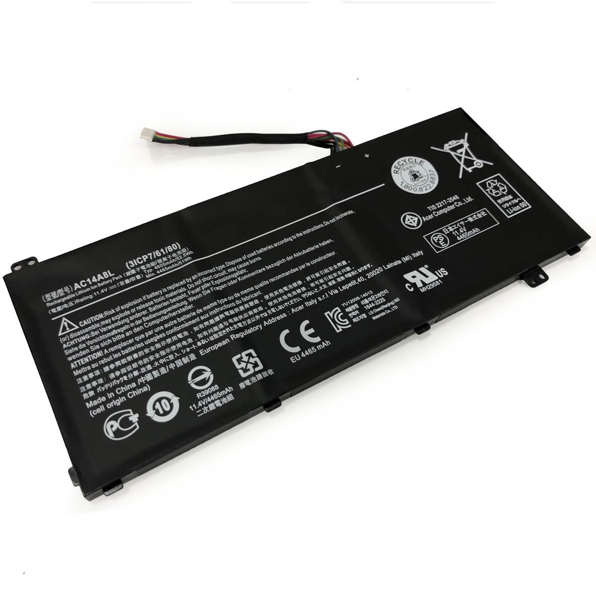 ACER 3ICP7/61/80 Batteries